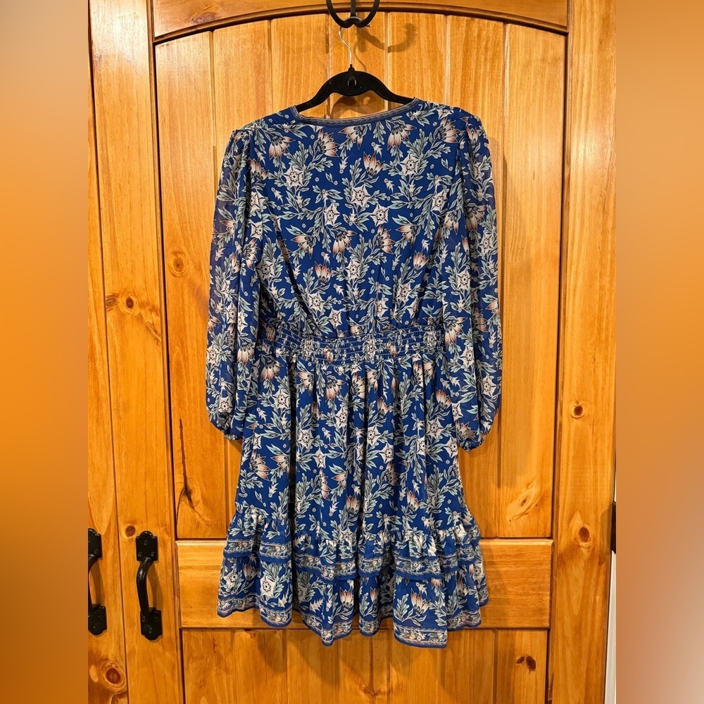 Max Studio paisley print blue dress - Picture 3 of 3